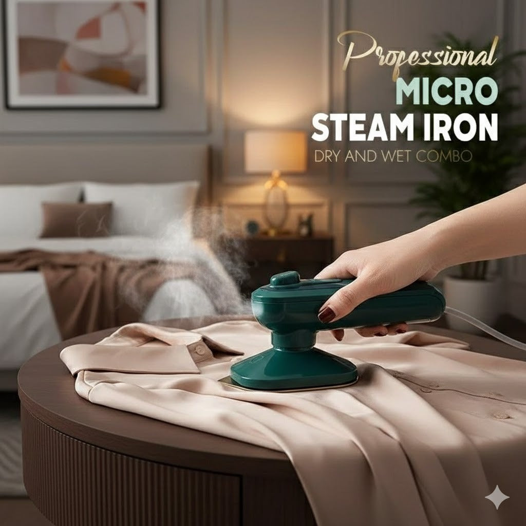 Portable Green Micro Steam Iron