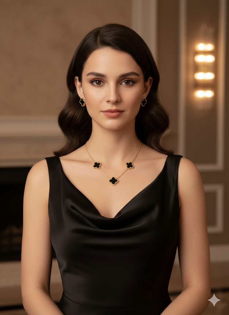 Black Clover Zircon Pendant