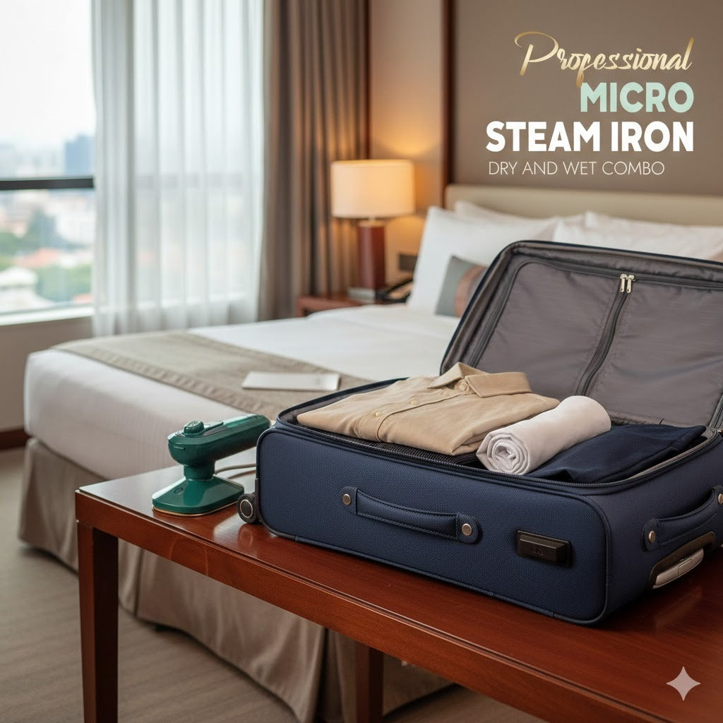 Portable Green Micro Steam Iron